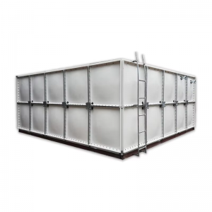 China Engineering Plastic GRP FRP Water Tank 1x1m Water Wank Firefighting FRP / GRP Pressed Panel Rectangular Water Storage Tank Panel