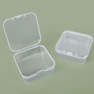 Manufacturers stock products PP general packaging box Rectangular plastic flat box card transparent storage box